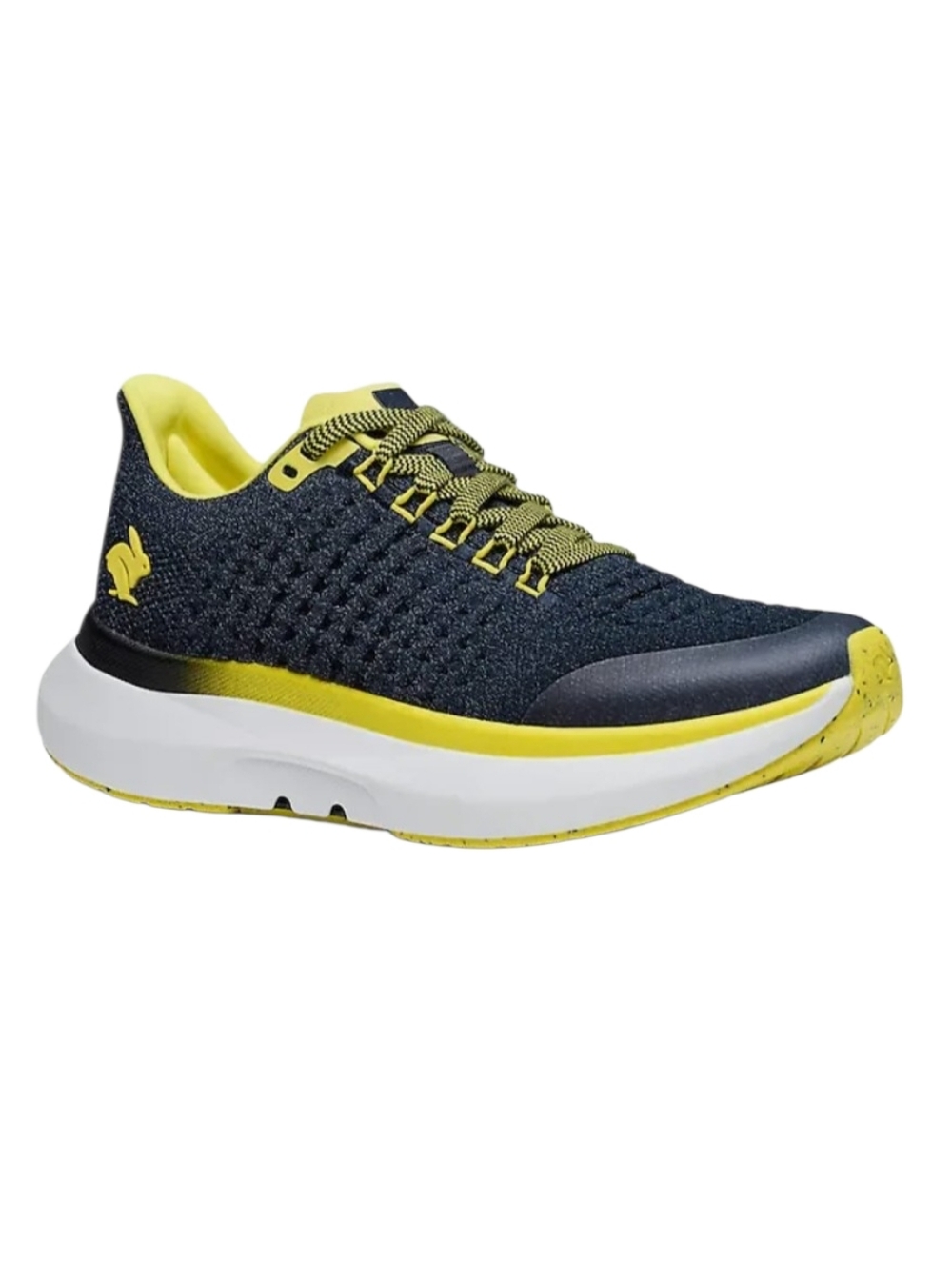 NEW Rabbit Women's Dream Chaser Yellow & Black Knit Running Sneaker